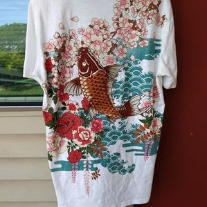 Koi Embroidery T Shirt